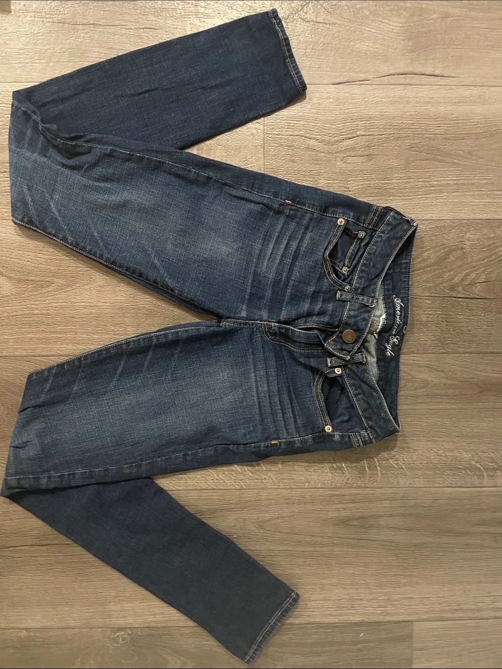 American Eagle Outfitters Dark Blue Skinny Jeans
